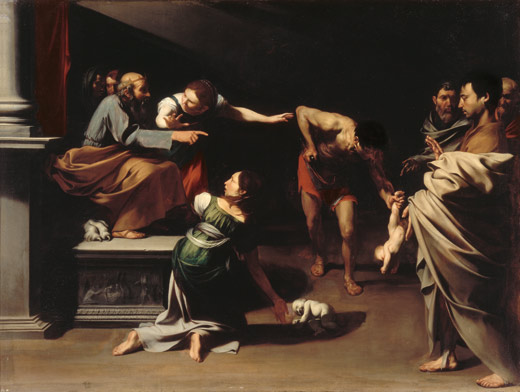 El recorrido comienza con "El juicio de Salomón", cedido por la Galleria Borghese