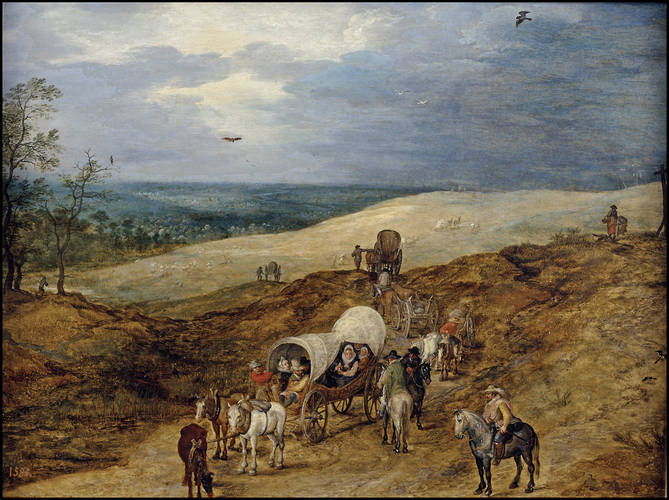 "Paisaje con galera", de Jan Brueghel