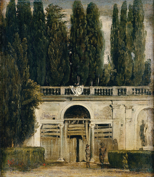 "Vista del jardín de la villa Medici en Roma", de Diego de Velázquez