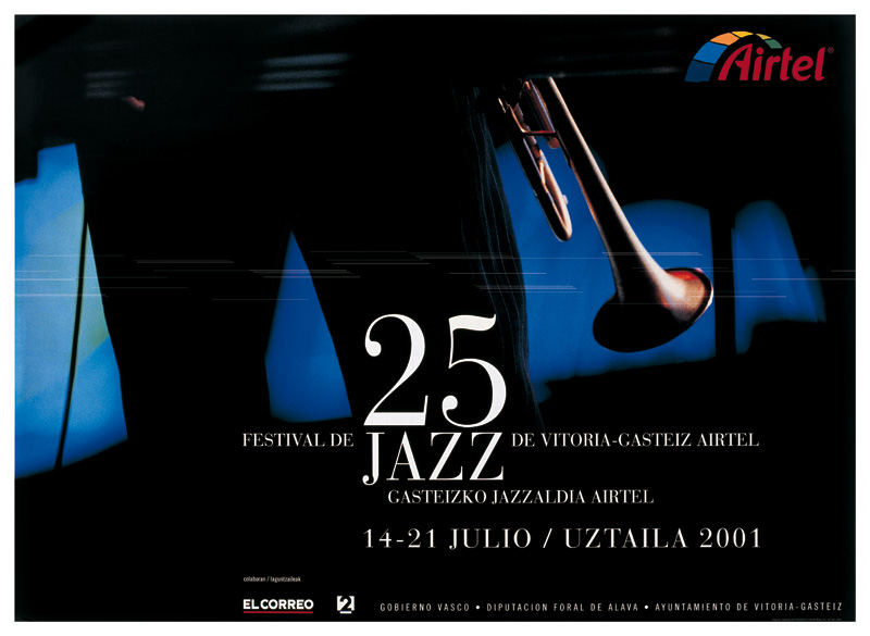 Cartel de la mítica edición del Festival de Jazz de Vitoria-Gasteiz de 2001